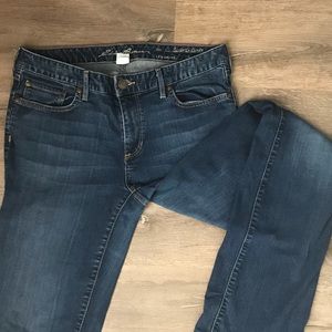 Eddie Bauer slightly curvy boot cut jeans long
